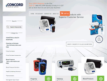 Tablet Screenshot of concordhealthsupply.com